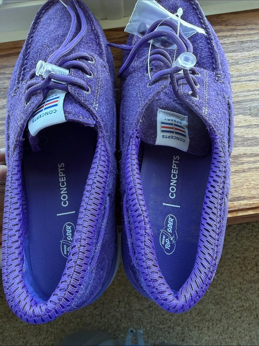 Sperry Men’s Purple Wool-Blend Boat Shoes
